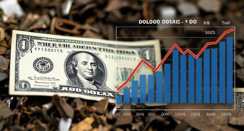 Dollar and scrap metal price chart